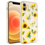 Apple iPhone 12 Kılıf Kamera Korumalı Desenli Sert Silikon Zore Epoksi Kapak