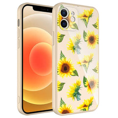 Apple iPhone 12 Kılıf Kamera Korumalı Desenli Sert Silikon Zore Epoksi Kapak