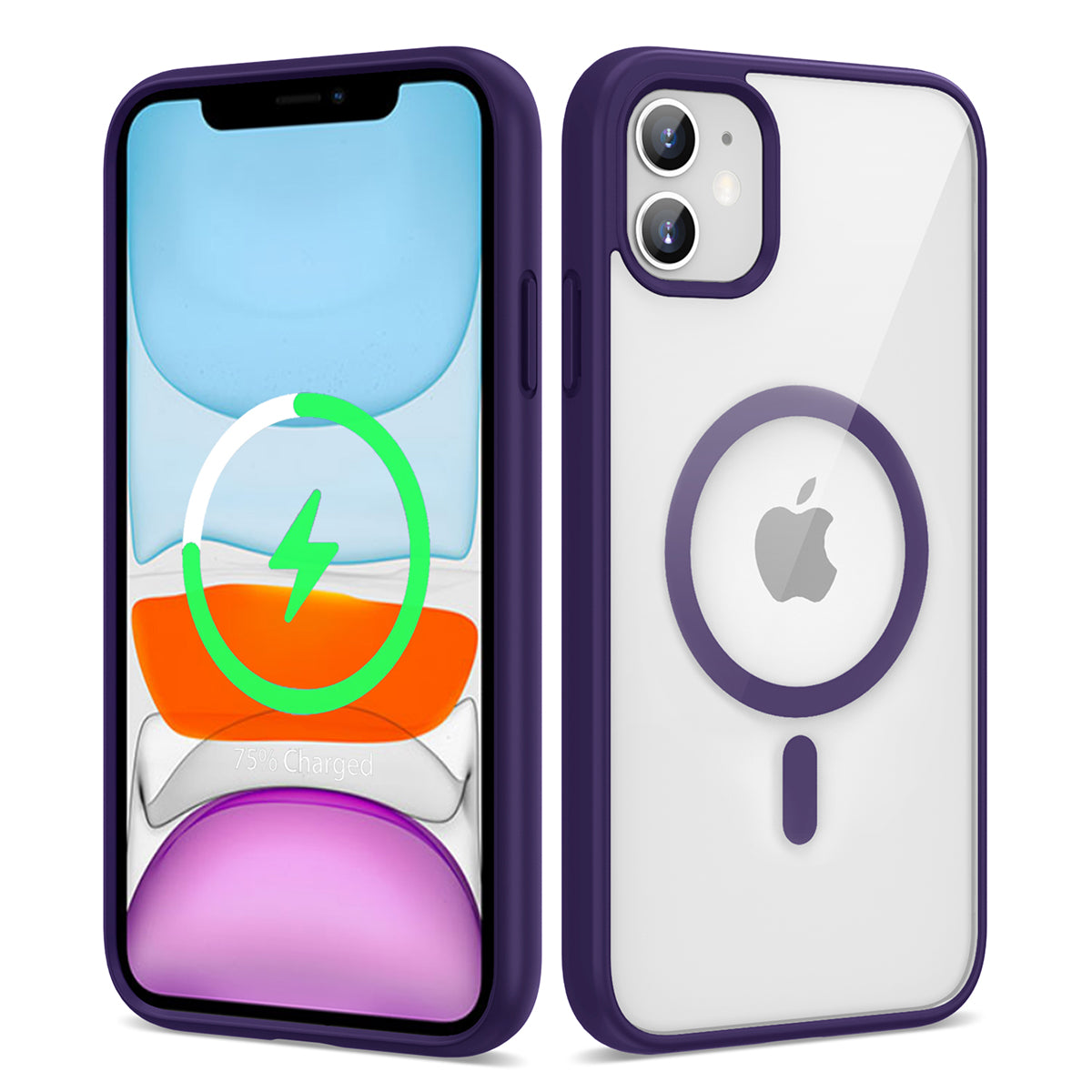 Apple iPhone 12 Kılıf M-safe Wireless Şarj Özellikli Silikon Zore Ege Kapak