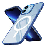 Apple iPhone 12 Kılıf Wireless Şarj Özellikli Zore Krom M-safe Silikon Kapak