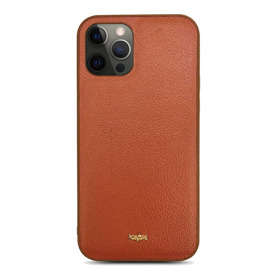 Apple iPhone 12 Pro Kılıf Kajsa Luxe Collection Hakiki Deri Kapak