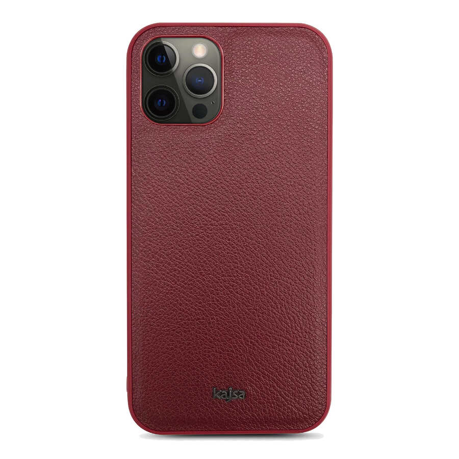 Apple iPhone 12 Pro Kılıf Kajsa Luxe Collection Hakiki Deri Kapak