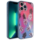Apple iPhone 12 Pro Kılıf Kamera Korumalı Desenli Sert Silikon Zore Epoksi Kapak