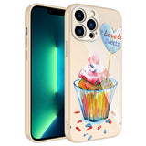 Apple iPhone 12 Pro Kılıf Kamera Korumalı Desenli Sert Silikon Zore Epoksi Kapak
