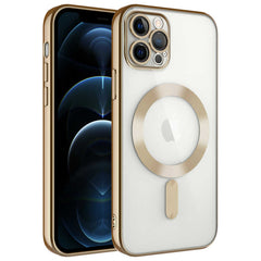 Apple iPhone 12 Pro Kılıf Kamera Korumalı M-safe Wireless Şarj Özellikli Zore Demre Kapak