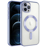 Apple iPhone 12 Pro Kılıf Kamera Korumalı M-safe Wireless Şarj Özellikli Zore Demre Kapak