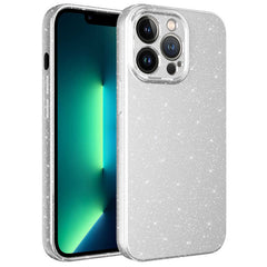Apple iPhone 12 Pro Kılıf Kamera Korumalı Simli Lüks Zore Koton Kapak