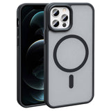 Apple iPhone 12 Pro Kılıf M-safe Şarj Özellikli Mat Arka Yüzey Zore Sio Kapak