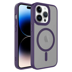 Apple iPhone 12 Pro Kılıf Mat Arka Yüzey Wireless Şarj Özellikli Zore Flet M-safe Kapak