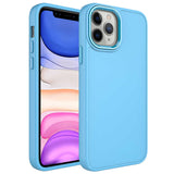 Apple iPhone 12 Pro Kılıf Metal Çerçeve ve Buton Tasarımlı Silikon Zore Luna Kapak