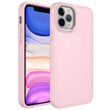 Apple iPhone 12 Pro Kılıf Metal Çerçeve ve Buton Tasarımlı Silikon Zore Luna Kapak