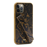 Apple iPhone 12 Pro Max Kılıf Kajsa Glamorous Serisi Snake Handstrap Kapak