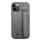 Apple iPhone 12 Pro Max Kılıf Kajsa Neo Clasic Serisi Mono K Strap Kapak