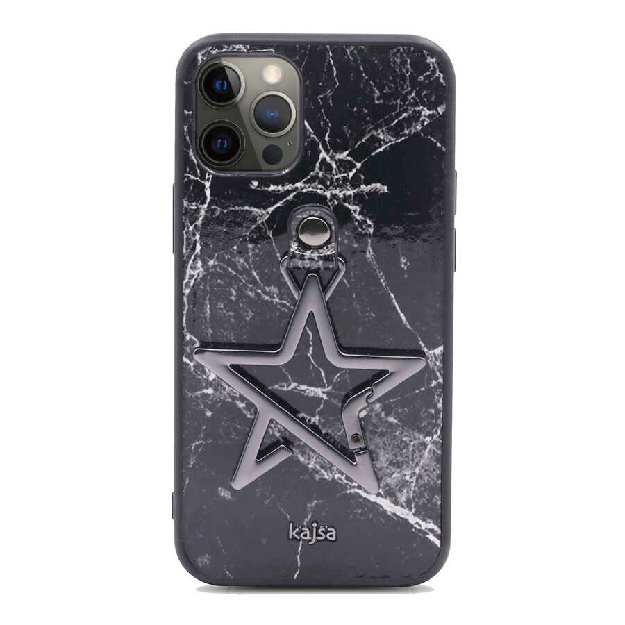 Apple iPhone 12 Pro Max Kılıf Kajsa Starry Serisi Marble Kapak