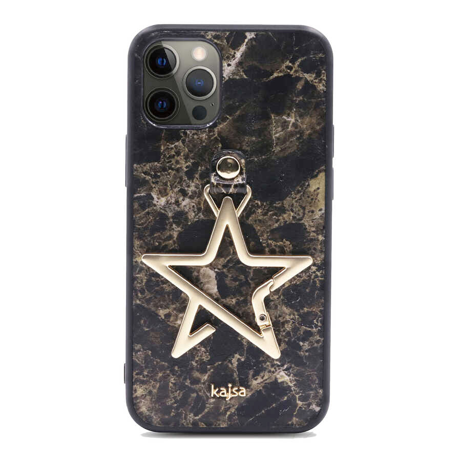 Apple iPhone 12 Pro Max Kılıf Kajsa Starry Serisi Marble Kapak
