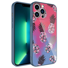 Apple iPhone 12 Pro Max Kılıf Kamera Korumalı Desenli Sert Silikon Zore Epoksi Kapak