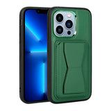 Apple iPhone 12 Pro Max Kılıf Kartlıklı Standlı Pu Deri Zore Memo Kapak