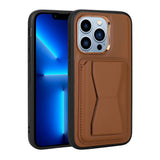 Apple iPhone 12 Pro Max Kılıf Kartlıklı Standlı Pu Deri Zore Memo Kapak