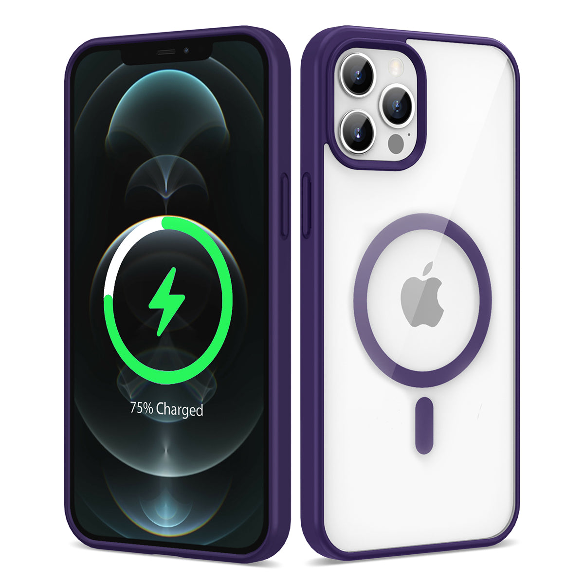 Apple iPhone 12 Pro Max Kılıf M-safe Wireless Şarj Özellikli Silikon Zore Ege Kapak