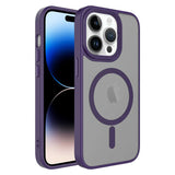Apple iPhone 12 Pro Max Kılıf Mat Arka Yüzey Wireless Şarj Özellikli Zore Flet M-safe Kapak