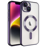 Apple iPhone 13 Kılıf Kamera Korumalı M-safe Wireless Şarj Özellikli Zore Demre Kapak