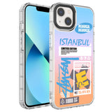 Apple iPhone 13 Kılıf Kamera Korumalı Renkli Desenli Sert Silikon Zore Korn Kapak