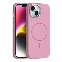 Apple iPhone 13 Kılıf M-Safe Şarj Özellikli Metal Kamera Çerçeveli Zore Edi Silikon Kapak
