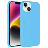 Apple iPhone 13 Kılıf M-safe Wireless Şarj Özellikli Pastel Renk Silikon Zore Plas Kapak
