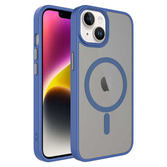 Apple iPhone 13 Kılıf Mat Arka Yüzey Wireless Şarj Özellikli Zore Flet M-safe Kapak