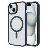 Apple iPhone 13 Kılıf Mat Arka Yüzey Wireless Şarj Özellikli Zore Flet M-safe Kapak