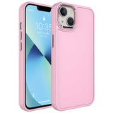 Apple iPhone 13 Kılıf Metal Çerçeve ve Buton Tasarımlı Sert Zore Botox Kapak