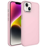 Apple iPhone 13 Kılıf Metal Çerçeve ve Buton Tasarımlı Silikon Zore Luna Kapak