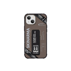 Apple iPhone 13 Kılıf Skinarma Şeffaf Desenli Airbag Tasarımlı Standlı Shimma Kapak