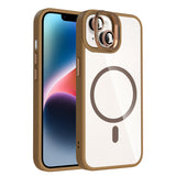 Apple iPhone 13 Kılıf Standlı ve Kamera Lens Hediyeli M-Safe Şarj Özellikli Zore Etro Kapak