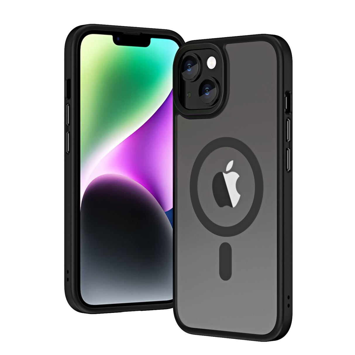 Apple iPhone 13 Kılıf Wireless Şarj Özellikli Zore Hibrit M-safe Kapak
