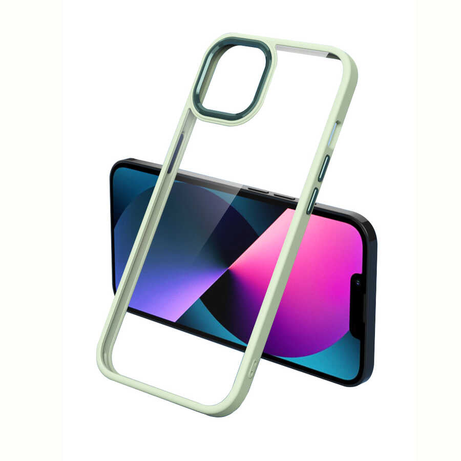 Apple iPhone 13 Kılıf Zore Krom Kapak