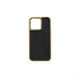 Apple iPhone 13 Mini Kılıf Wiwu Genuine Leather Gold Calfskin Orjinal Deri Kapak