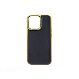 Apple iPhone 13 Mini Kılıf Wiwu Genuine Leather Gold Calfskin Orjinal Deri Kapak