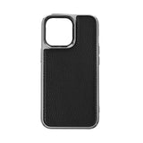 Apple iPhone 13 Mini Kılıf Wiwu Genuine Leather Silver Calfskin Orjinal Deri Kapak