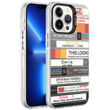 Apple iPhone 13 Pro Kılıf Desenli Zore Silver Sert Kapak