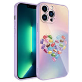 Apple iPhone 13 Pro Kılıf Kamera Korumalı Desenli Sert Silikon Zore Epoksi Kapak