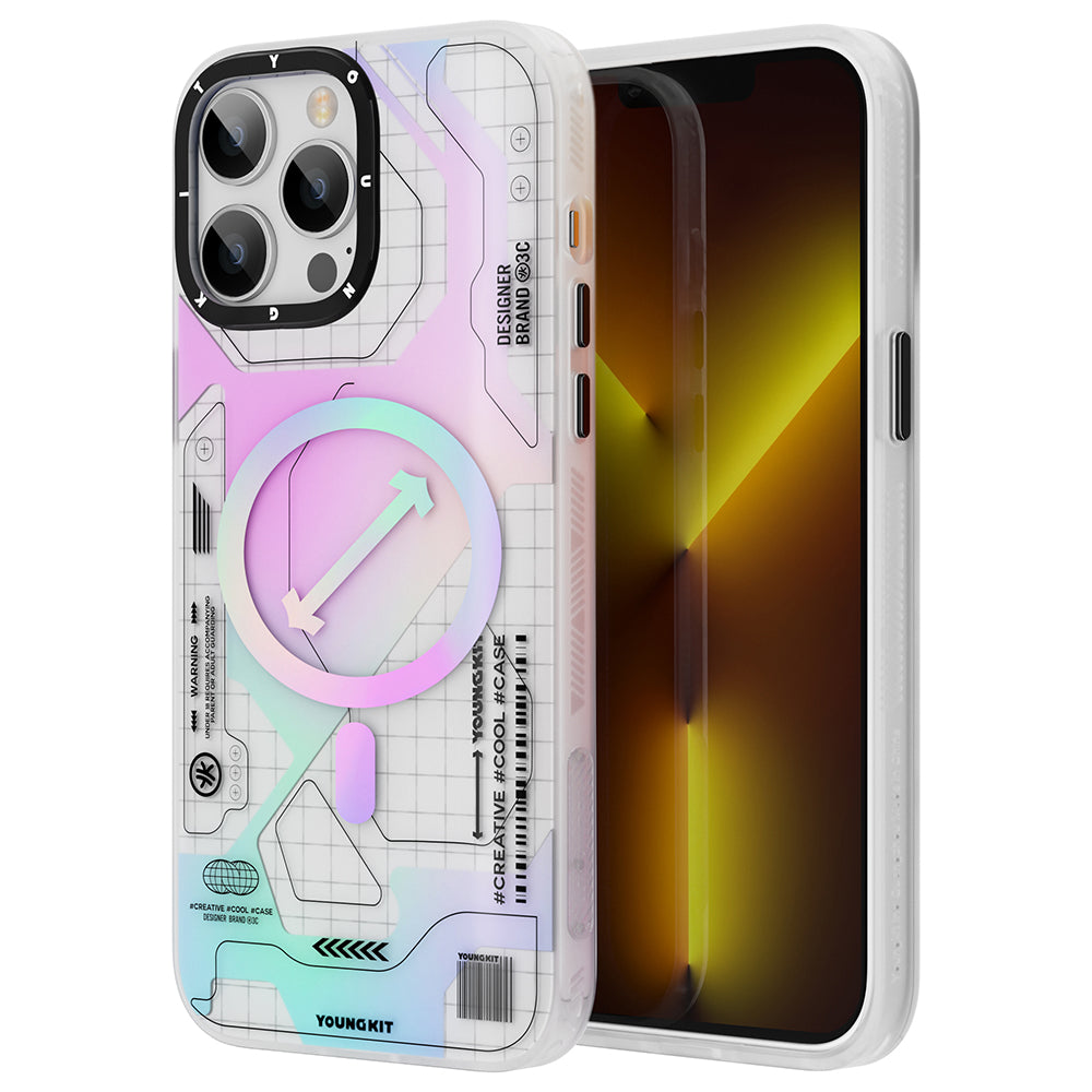 Apple iPhone 13 Pro Kılıf M-safe Şarj Özellikli YoungKit Metaverse Serisi Kapak