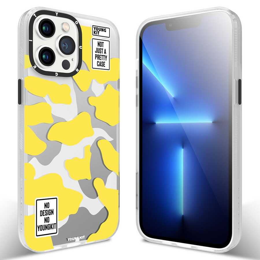 Apple iPhone 13 Pro Kılıf YoungKit Kamuflaj Serisi Kapak