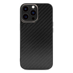 Apple iPhone 13 Pro Max Kılıf Kajsa Carbon Fiber Collection Arka Kapak