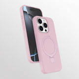 Apple iPhone 13 Pro Max Kılıf M-safe Şarj Özellikli Standlı Zore Samara Kapak