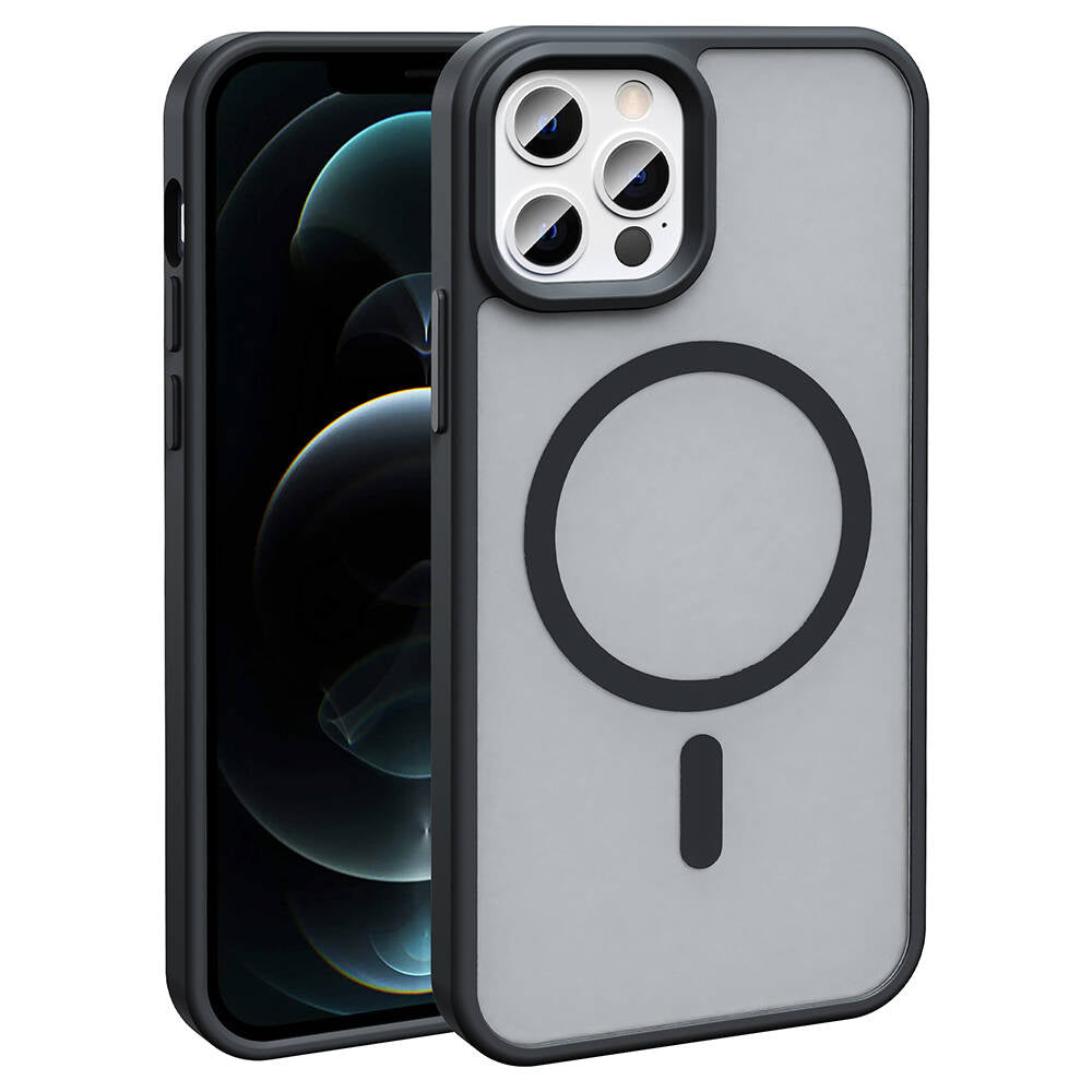 Apple iPhone 13 Pro Max Kılıf M-safe Şarj Özellikli Mat Arka Yüzey Zore Sio Kapak