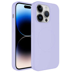 Apple iPhone 13 Pro Max Kılıf M-safe Wireless Şarj Özellikli Pastel Renk Silikon Zore Plas Kapak