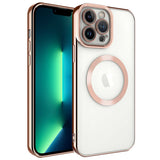 Apple iPhone 13 Pro Max Kılıf M-safe Wireless Şarj Özellikli Zore Setro Silikon