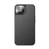 Apple iPhone 14 Kılıf Aramid Karbon Fiber M-safe Özellikli Wlons Radison Kapak