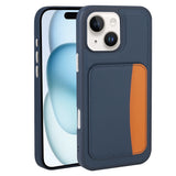 Apple iPhone 14 Kılıf Kartlıklı Zore X-Kart Silikon Kapak